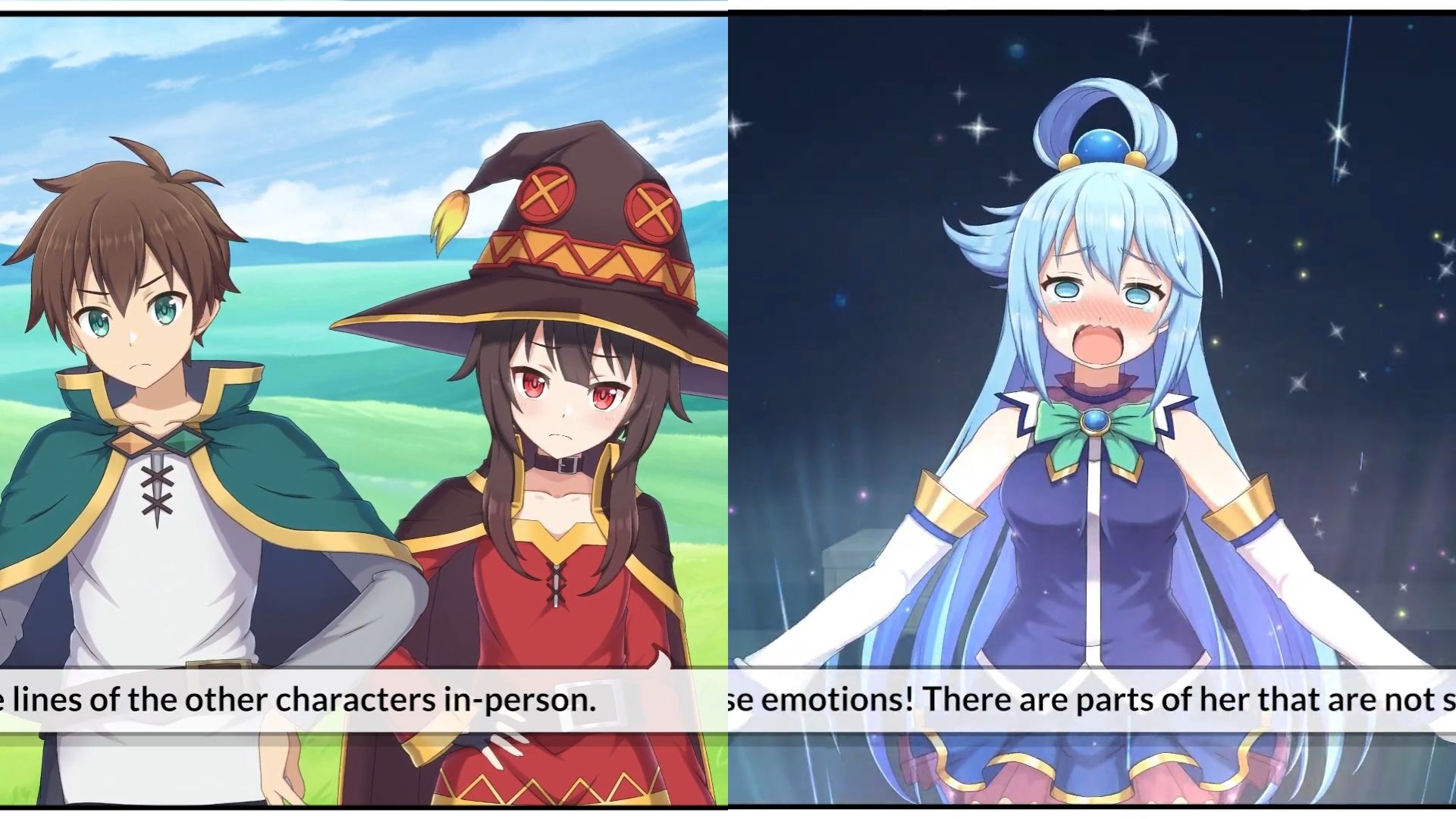 Aqua and Kazuma - Konosuba