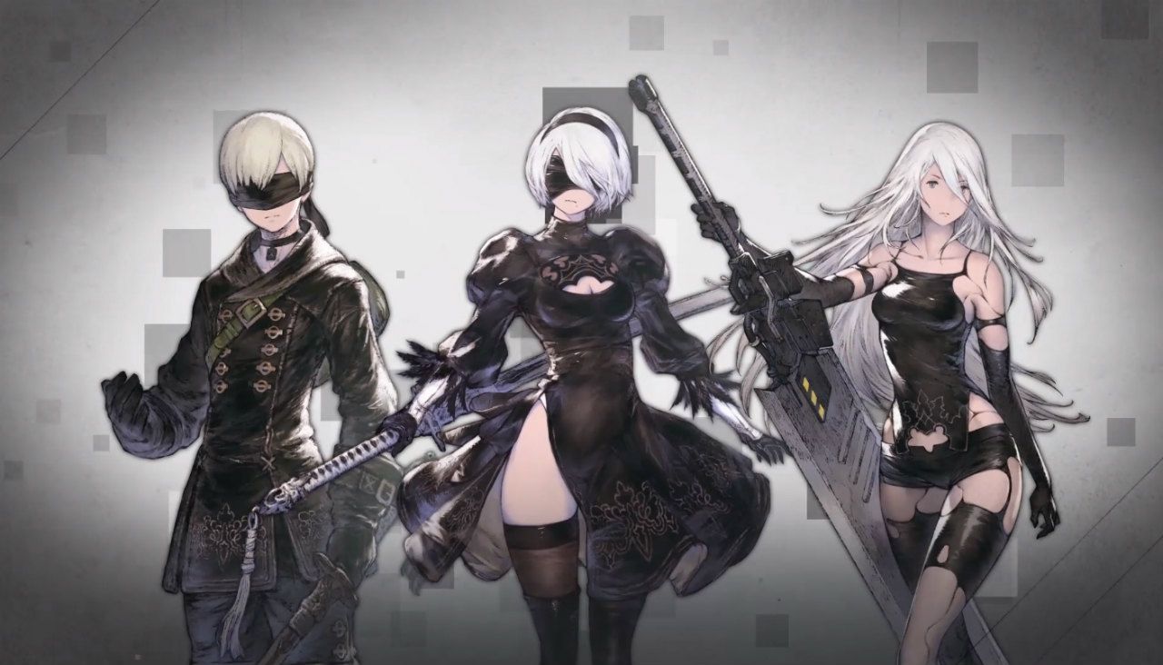 YOsuke Saito teasing new game - nier fan-made content story feature. artwork with nier automata protagonists