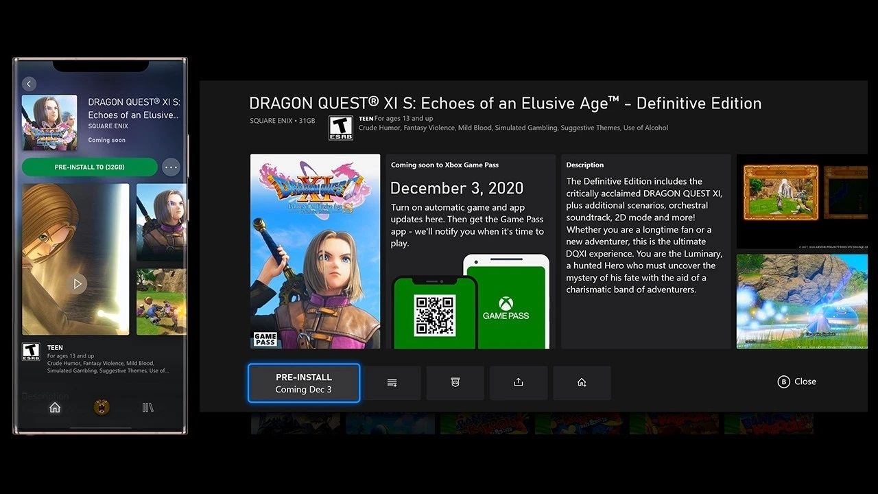 Xbox Game Pass Pre-Install Feature