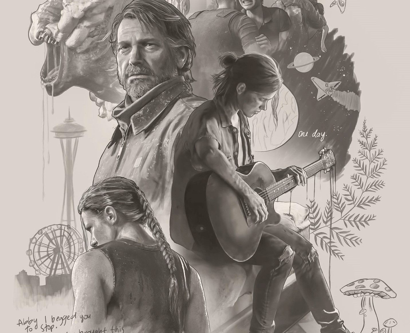 The Last of Us Part 2 poster Journal fan art