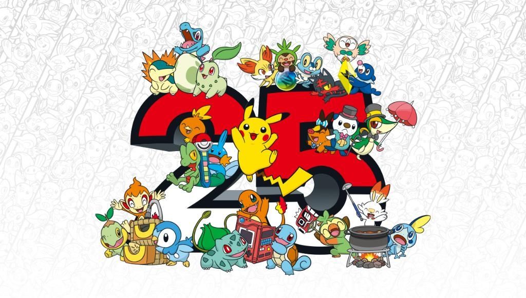 McDonalds Pokemon Cards 2021 25th anniversary celebrations key art displays all of the starters throughout the series' history
