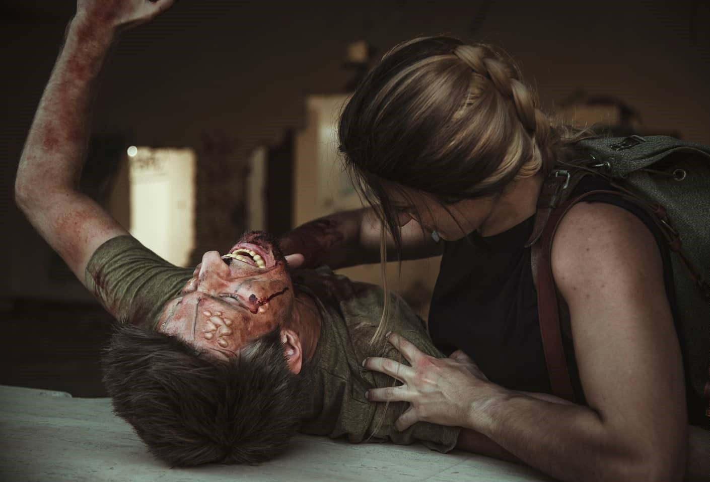 Jocelyn Mettler, the face model of Abby in 'The Last of Us Part II',  cosplays her in-game character