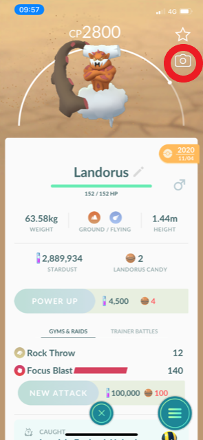 Take a snapshot of landorus