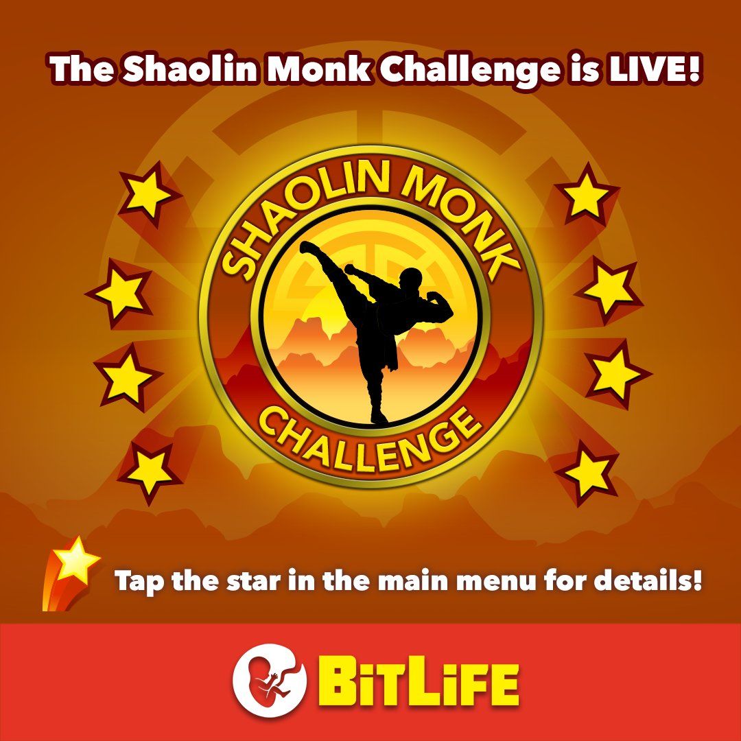 BitLife Shaolin Monk Challenge