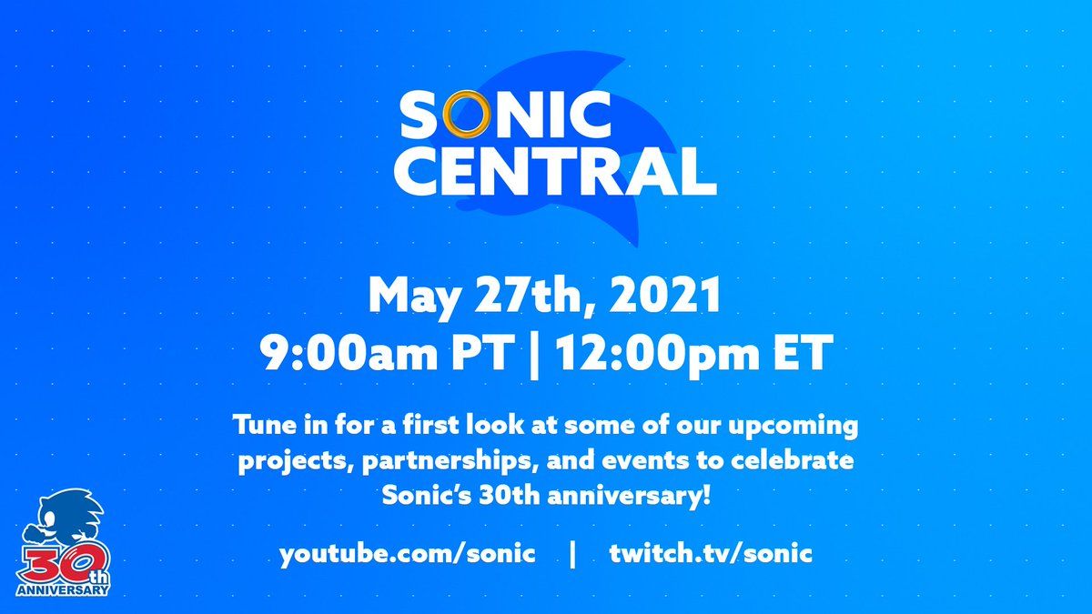 sonic the hedgehog 30th anniversary livestream how to watch