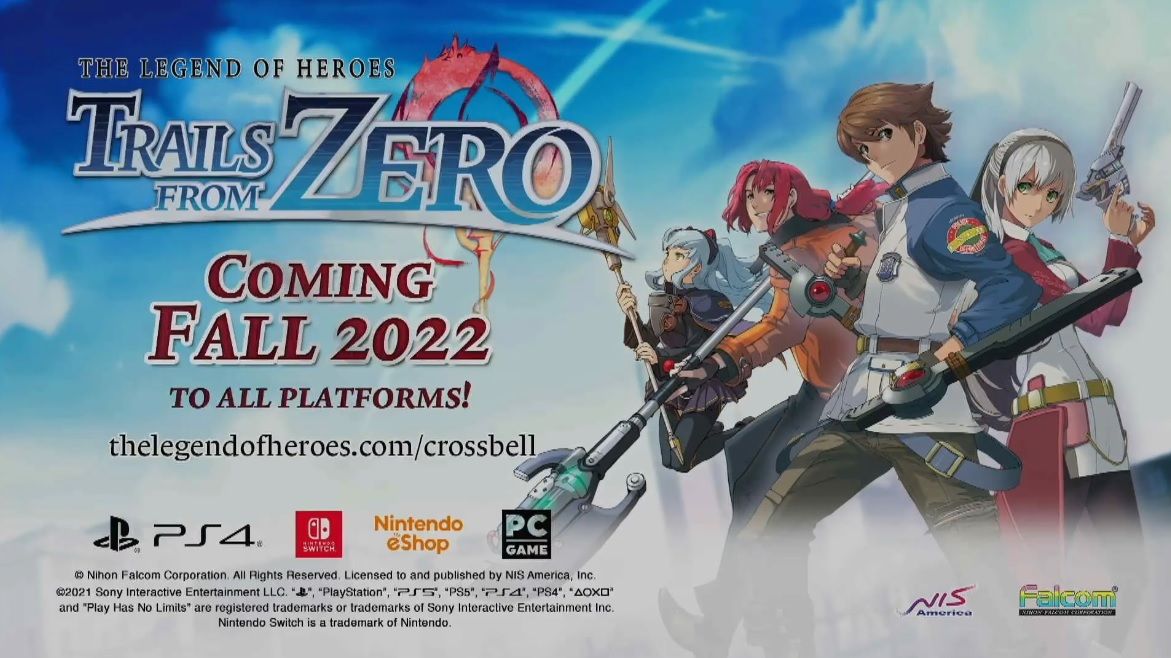 Trails From Zero, Azure Geofront Official English Releases Revealed on