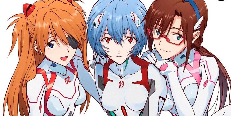 Evangelion Thrice Upon a Time Ending story feature newtype magazine june 2021 official artwork asuka rei mari cover crop