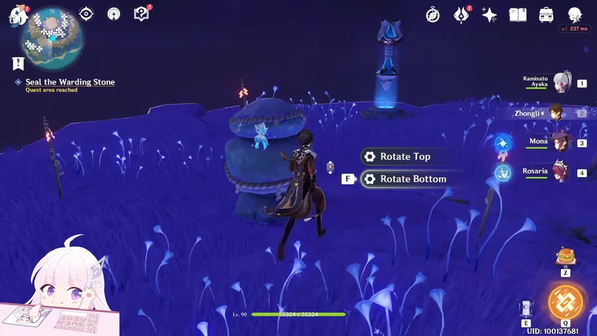 How to Seal the Warding Stone in Genshin Impact with Rotation Guide