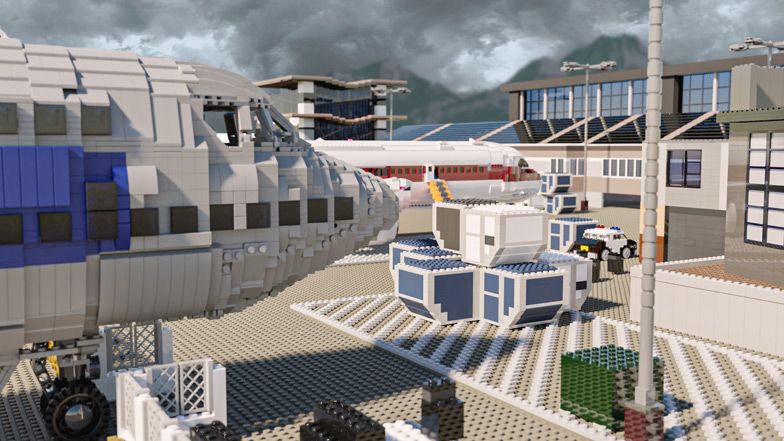 Call of Duty Maps Built In Lego - Terminal Map Image