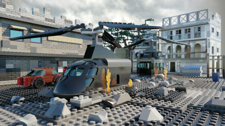 Call of Duty Maps Built In Lego - Crash Map Image