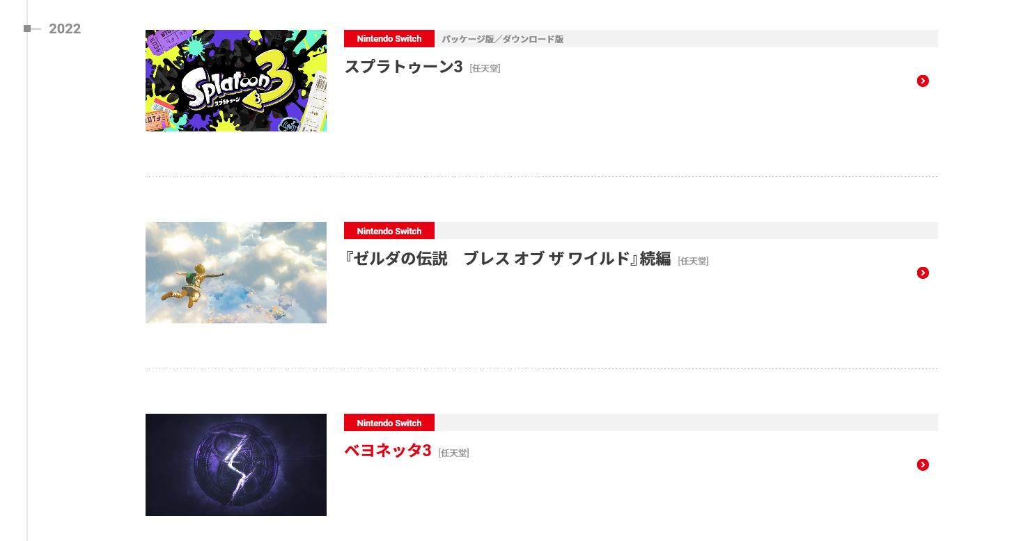 Bayonetta 3 on Nintendo Japanese release schedule
