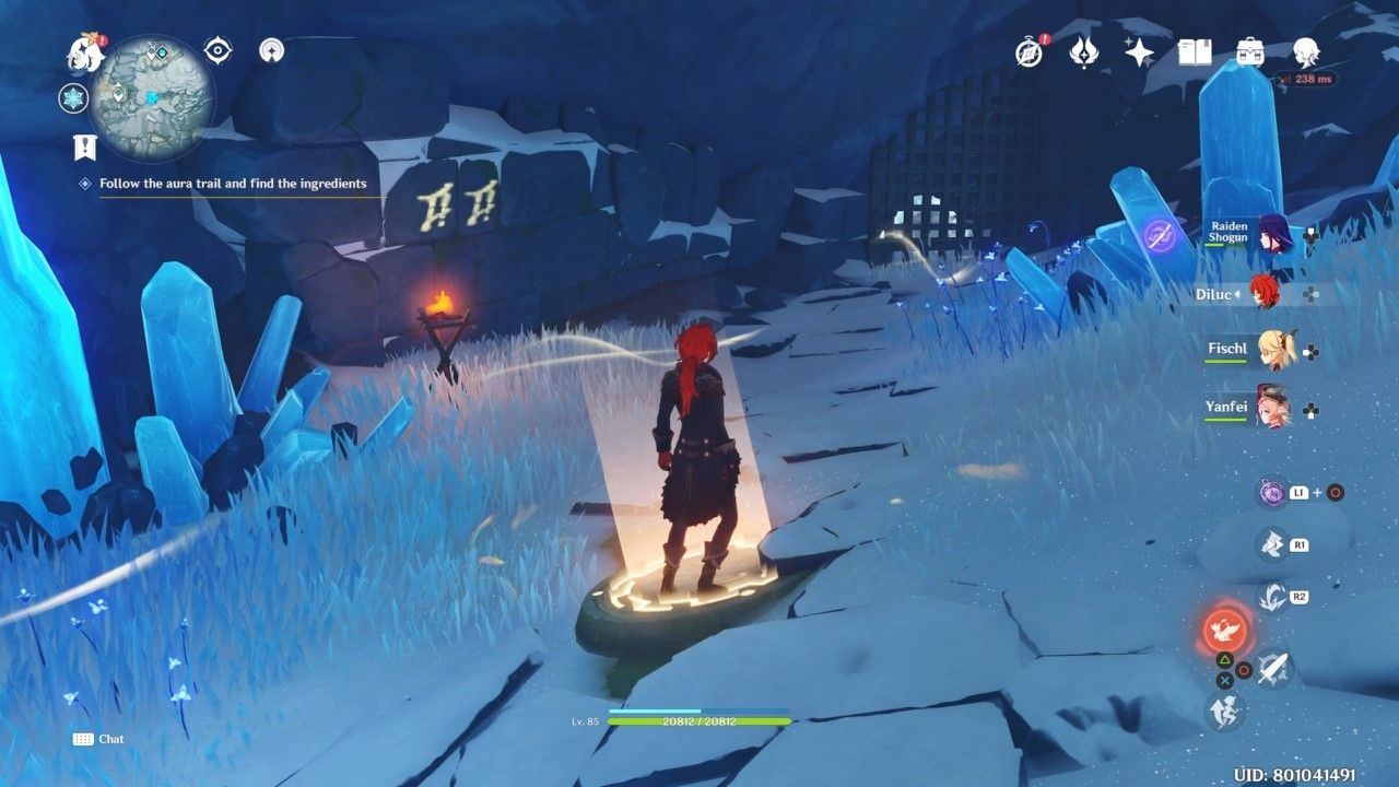 Follow the Aura Trail and Find the Ingredients, Door Puzzle in