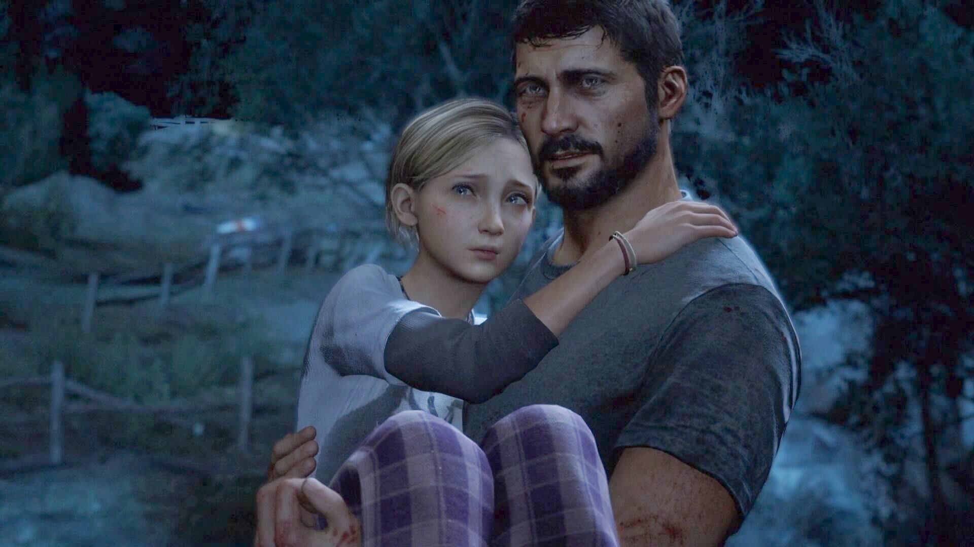 mealy-hornet264: Ellie and Sarah with Joel from the last of us