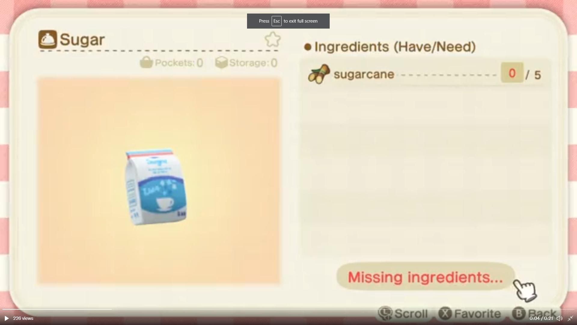 How to get Flour and Sugar in Animal Crossing New Horizons