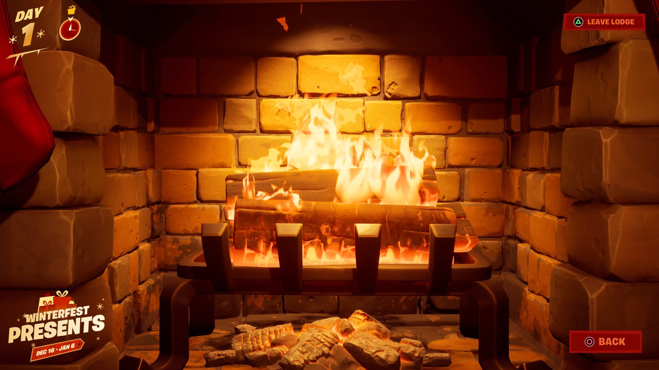 Fortnite Cozy Lodge Location & How To Warm Yourself At The Yule Log