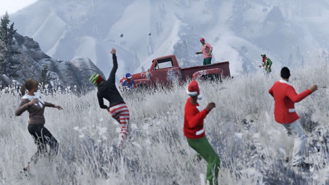 How to Pick Up Snowballs in GTA Online