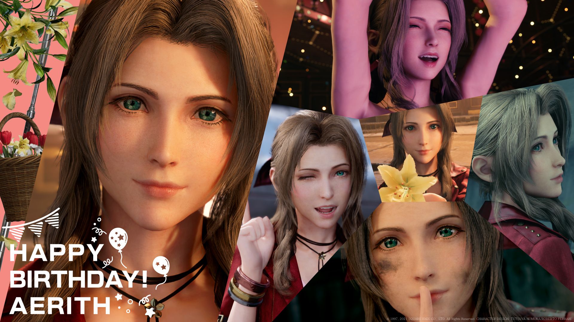 Aerith's Birthday Celebrated by Fans as We Wait For FF7 Remake Part 2