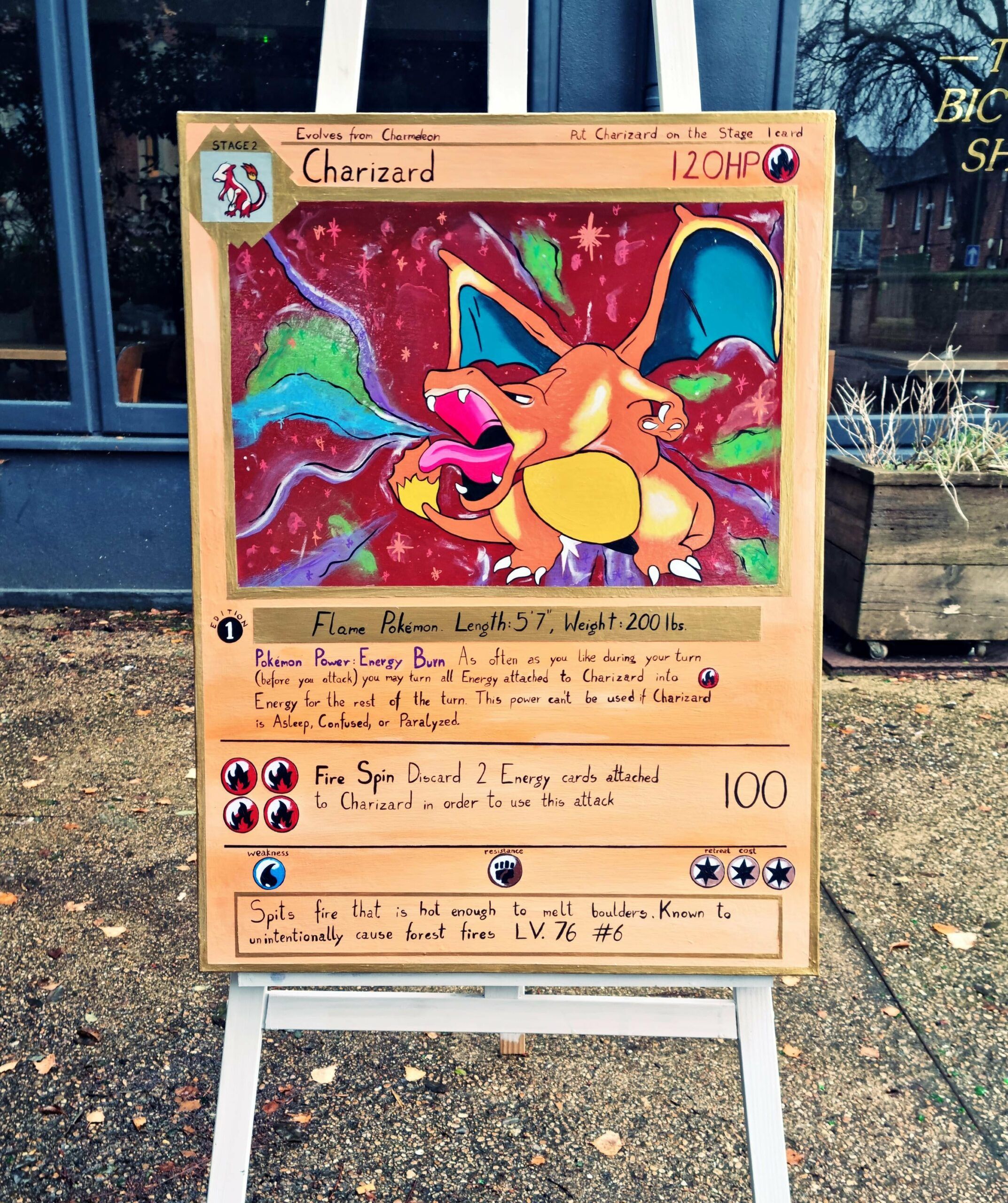Pokémon Giant Charizard Card