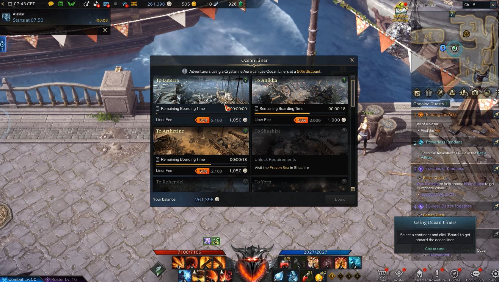 Lost Ark How to Unlock and Use the Ocean Liner