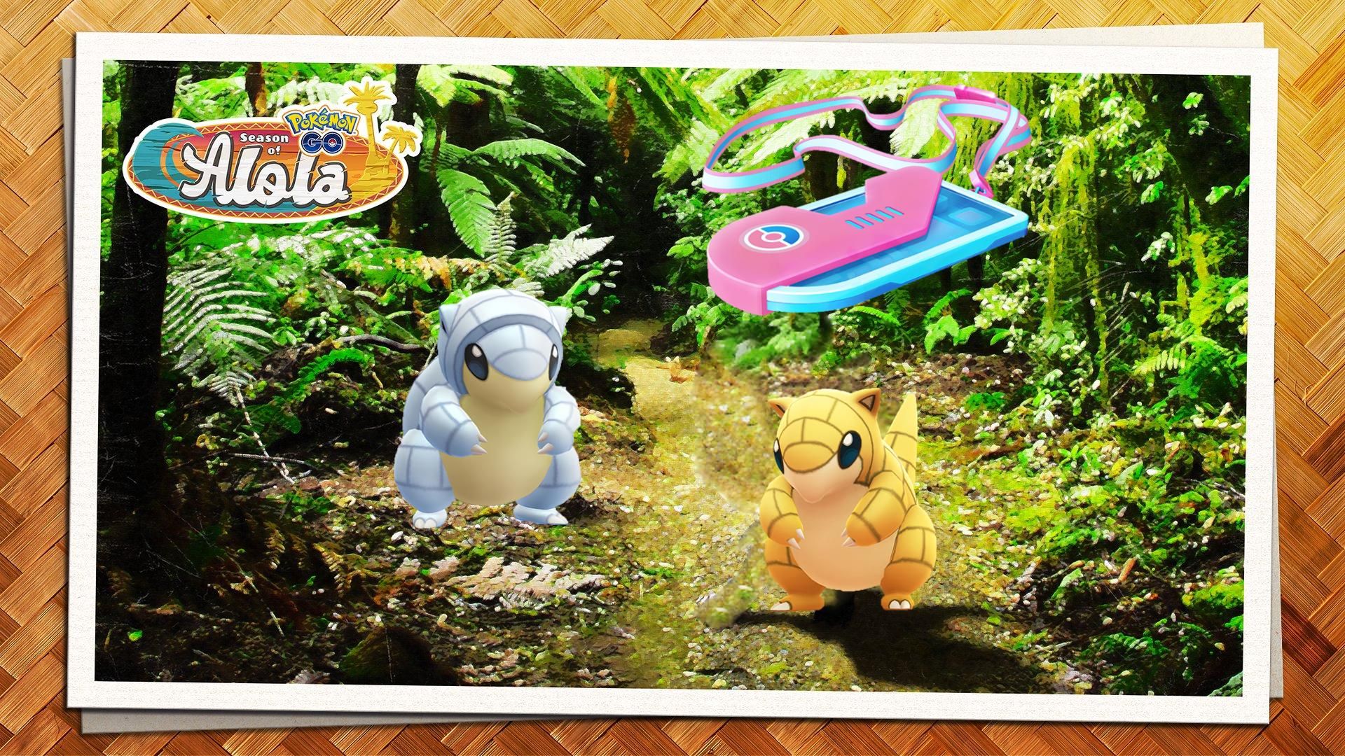 On March 13, Alolan Sandshrew and Sandshrew will be the featured Pokém