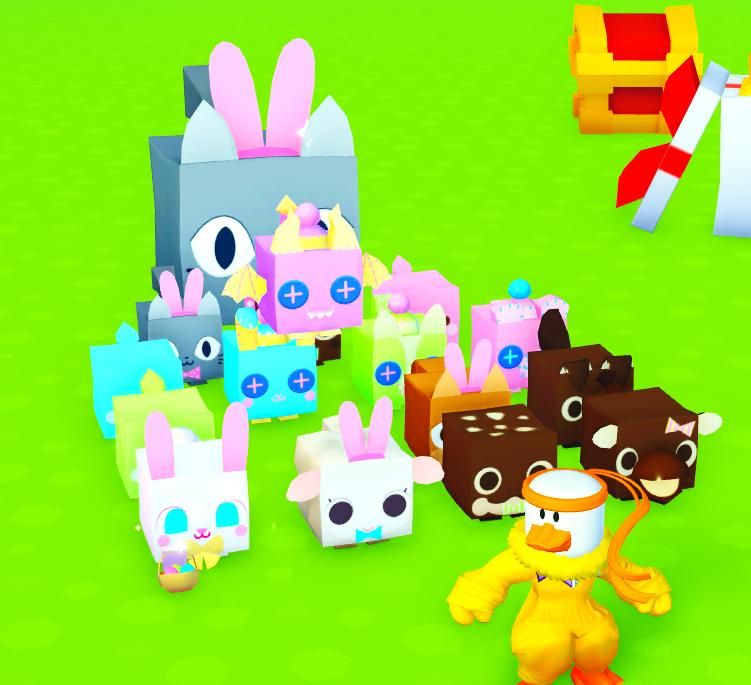 Big Games Pet Simulator x Easter 2023 Roblox Bundle Pack with Codes NEW IN  HAND