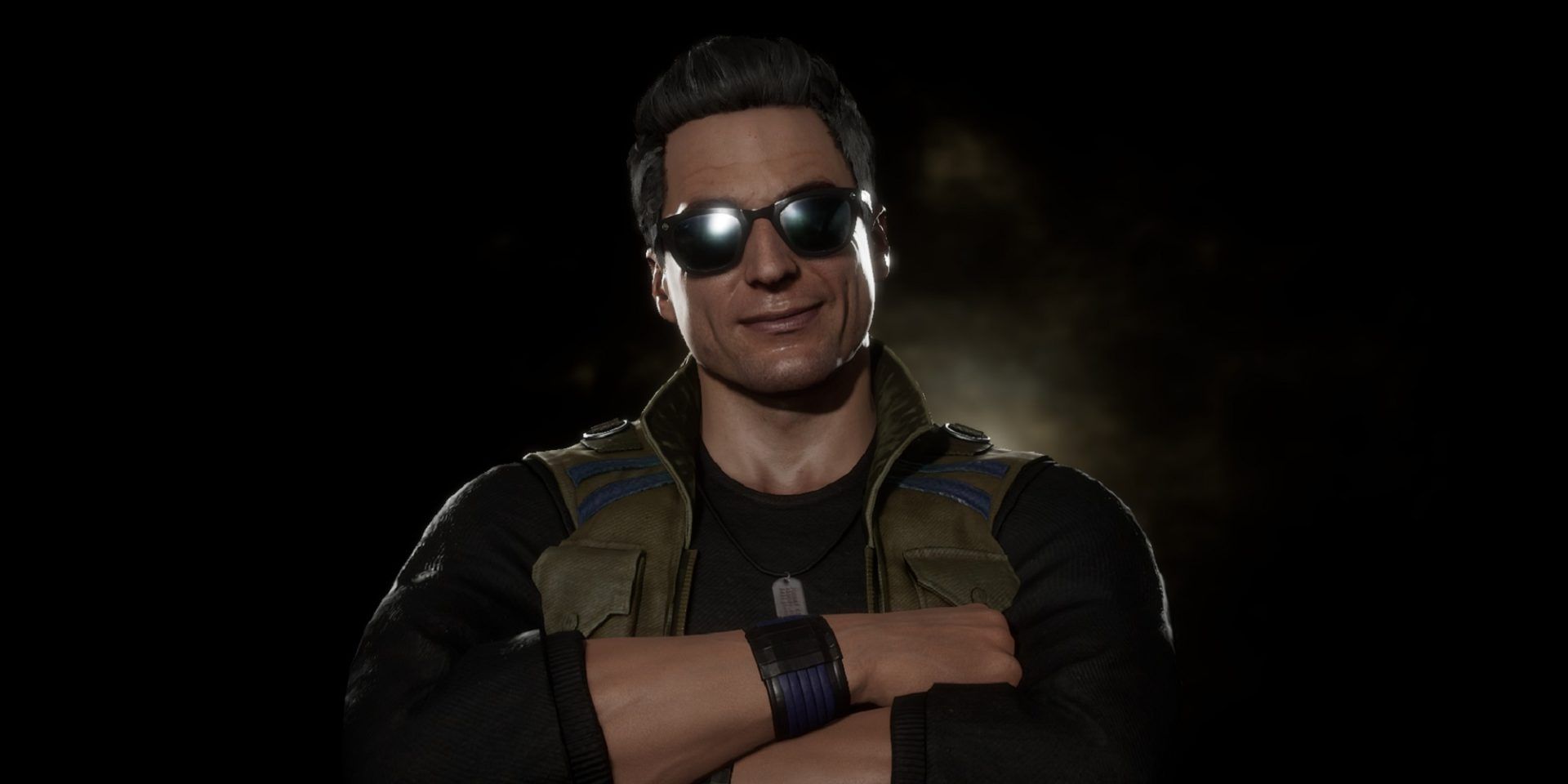 Johnny Cage From Mortal Kombat Crossing His Arms