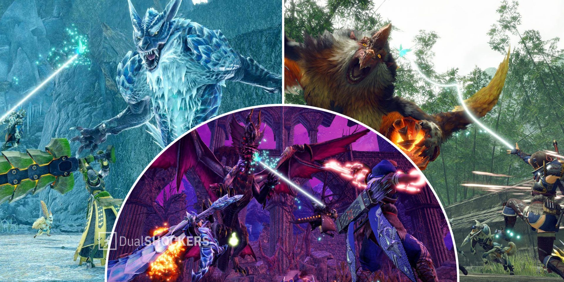 Monster Hunter Rise Sunbreak demo screenshots of gameplay