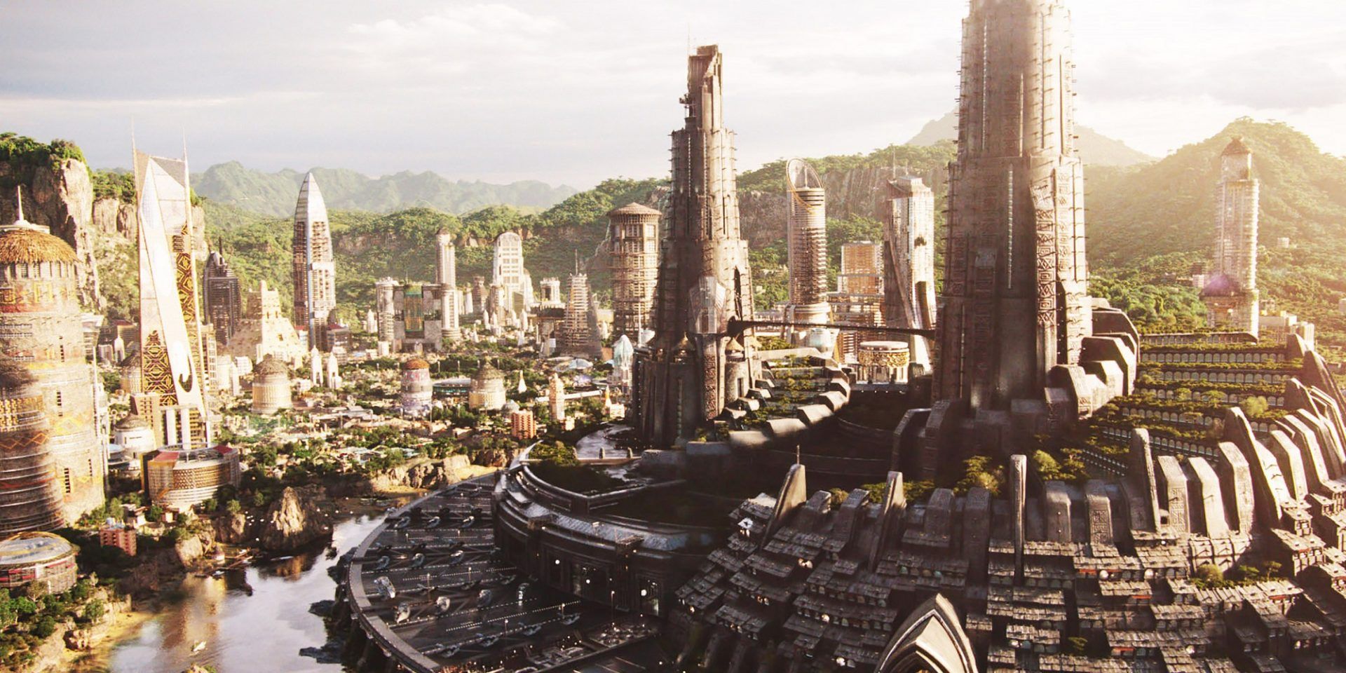 Shot Of City of Wakanda As Seen in The 2018 Black Panther Movie