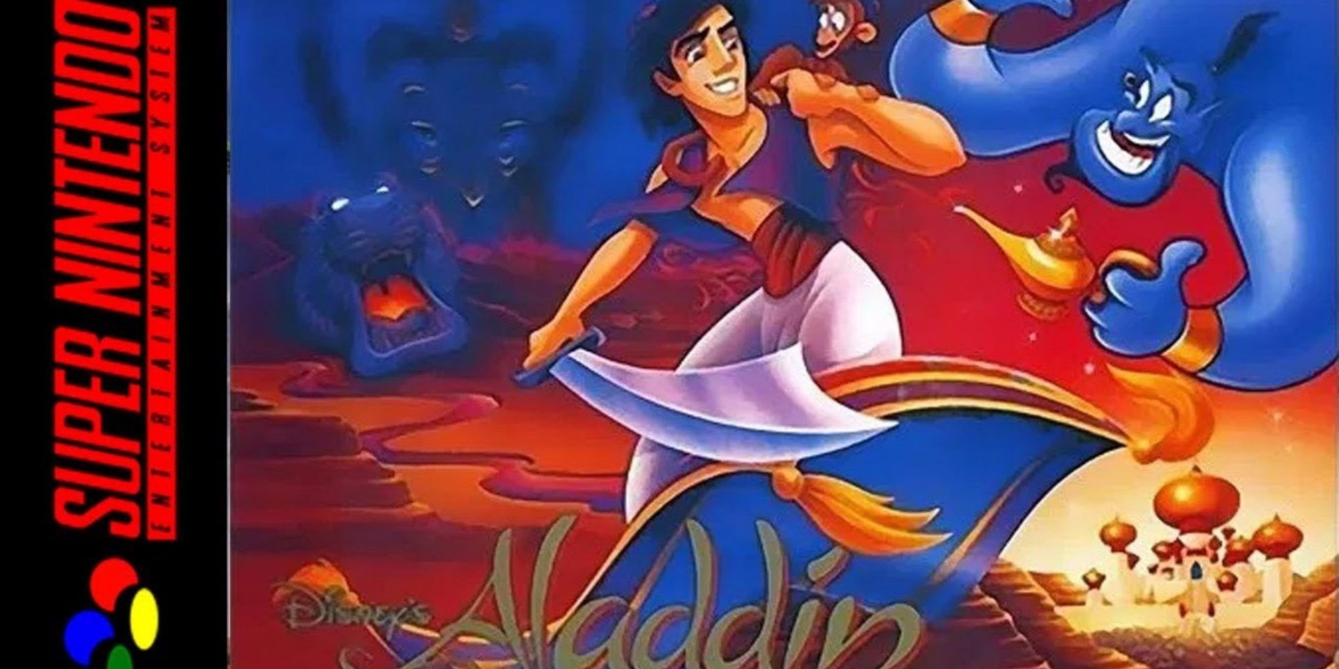 Aladdin SNES box art