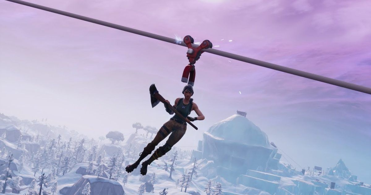 Fortnite Grapple Glove Location And How To Catch Zipline While Airborne