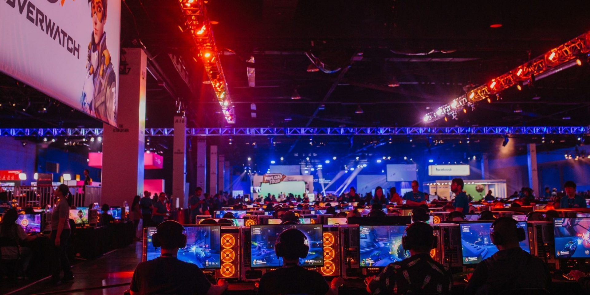 A screenshot of an Overwatch event at Blizzcon 2019.