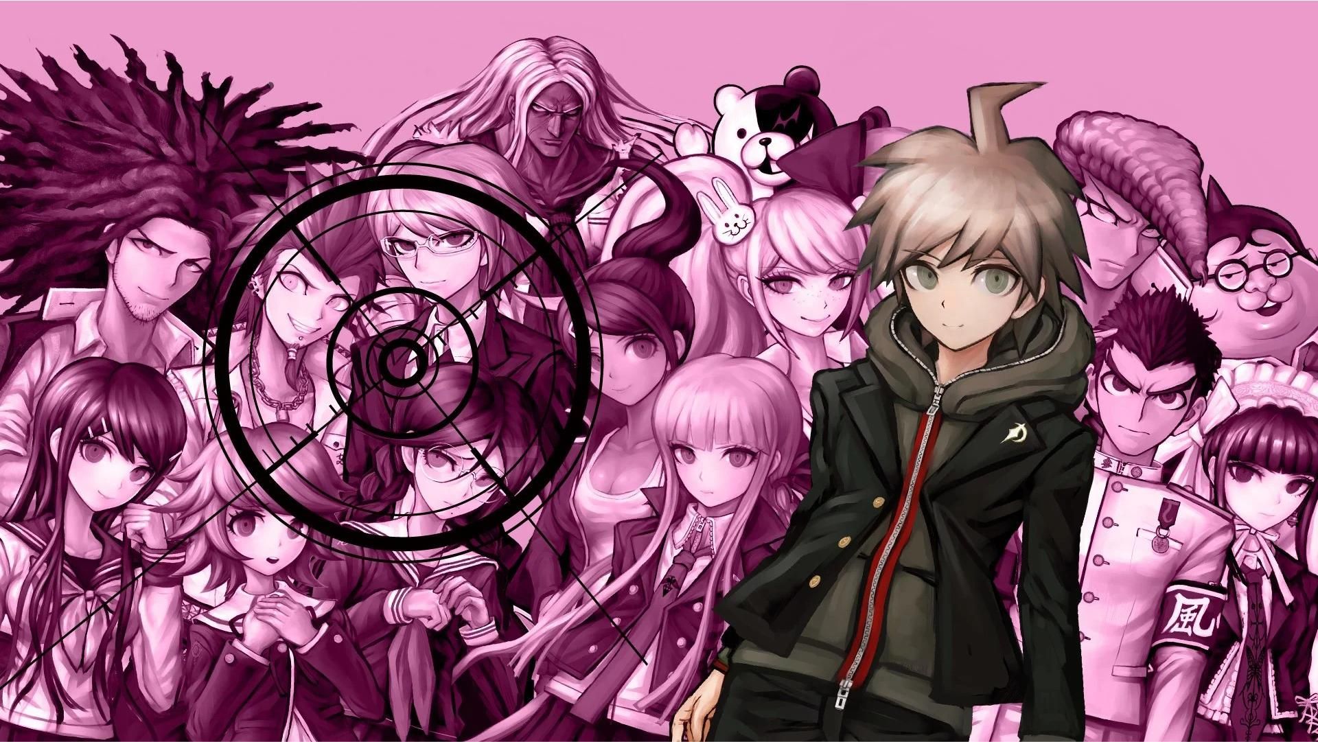 A stylized depiction of every character in Danganronpa: Trigger Happy Havoc.