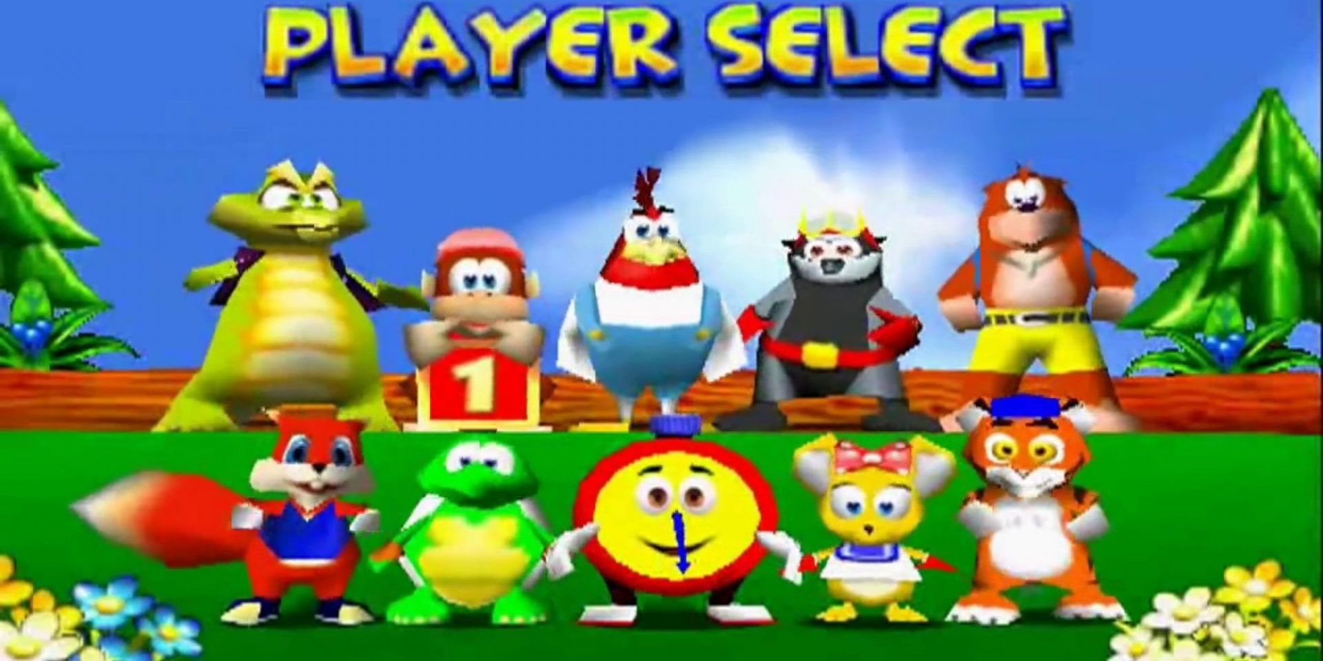 Diddy Kong Racing's Characters