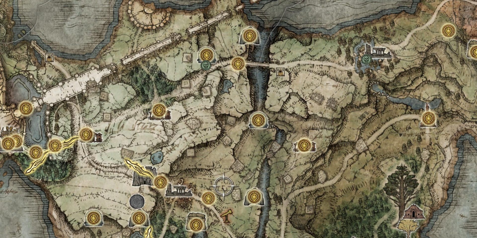 Elden Ring Limgrave Map showing Deathroot locations