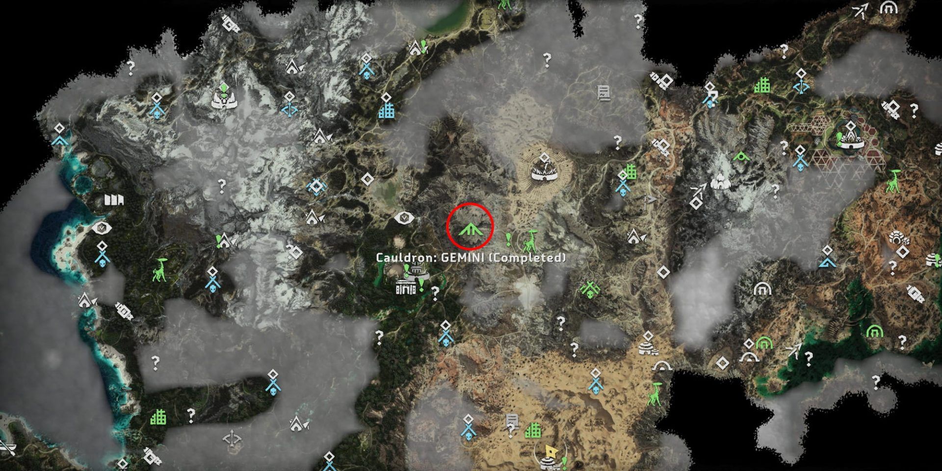 Horizon Forbidden West: Cauldron & Override Locations