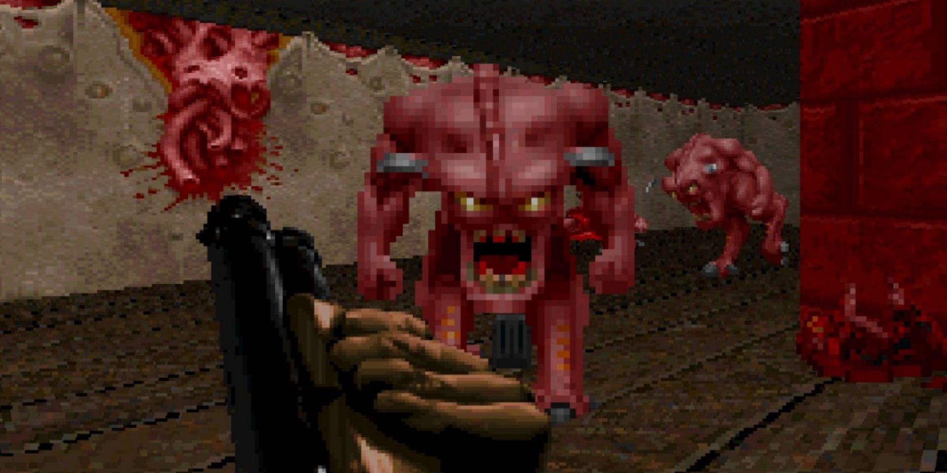A screenshot of the original Doom