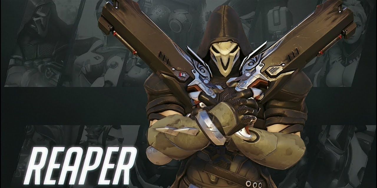 Reaper poses with his two shotguns