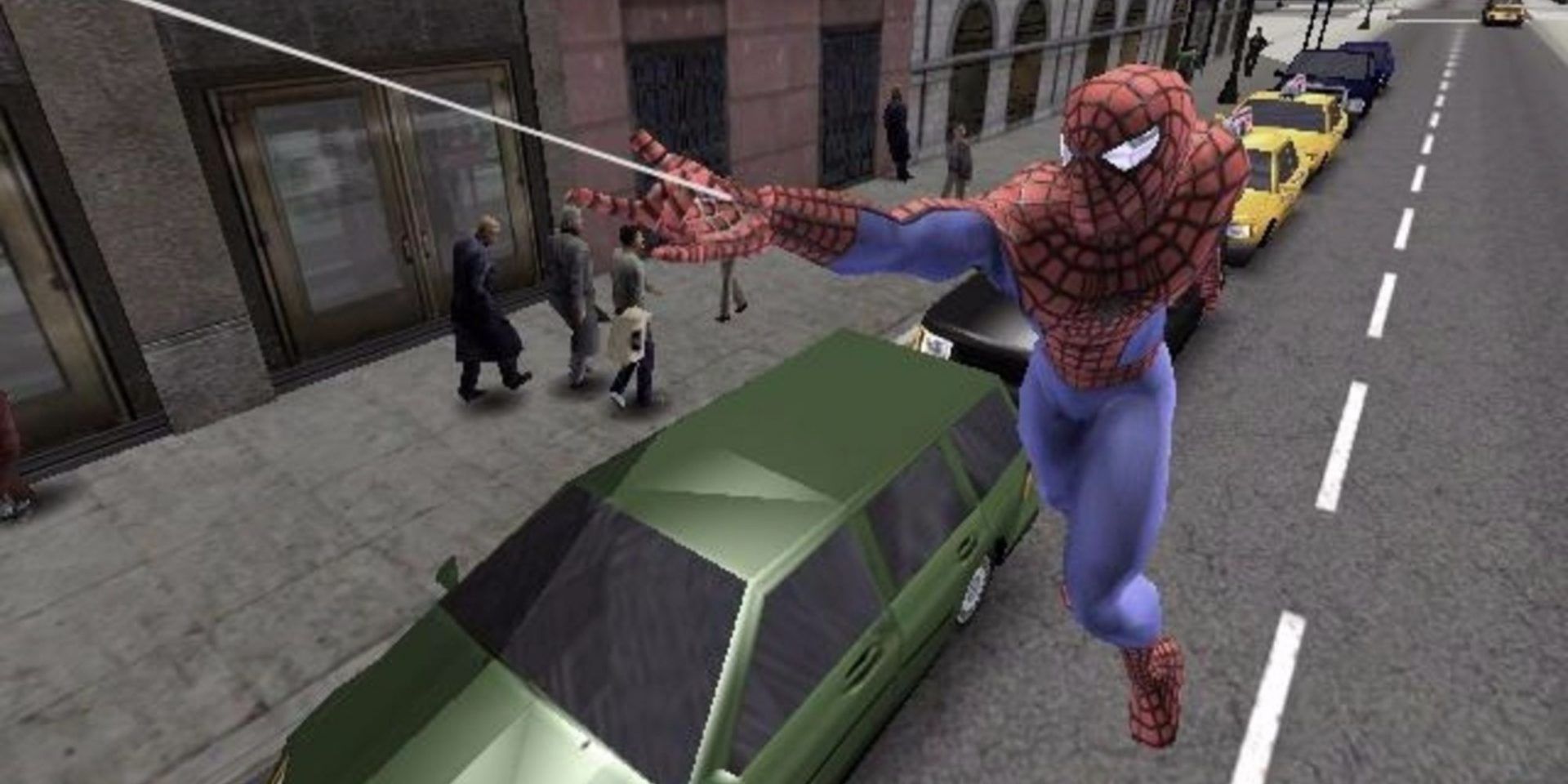 Spider-Man swings through New York City