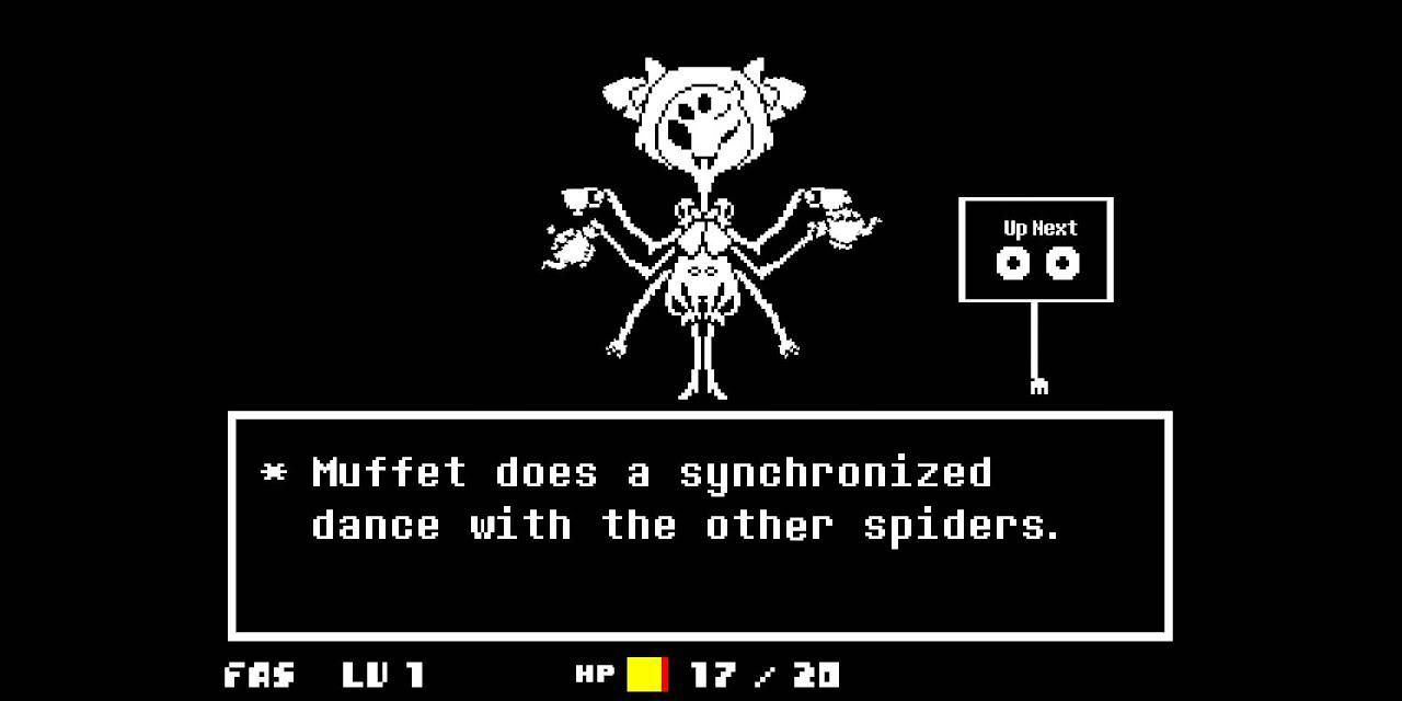 The Muffet fight from Undertale.
