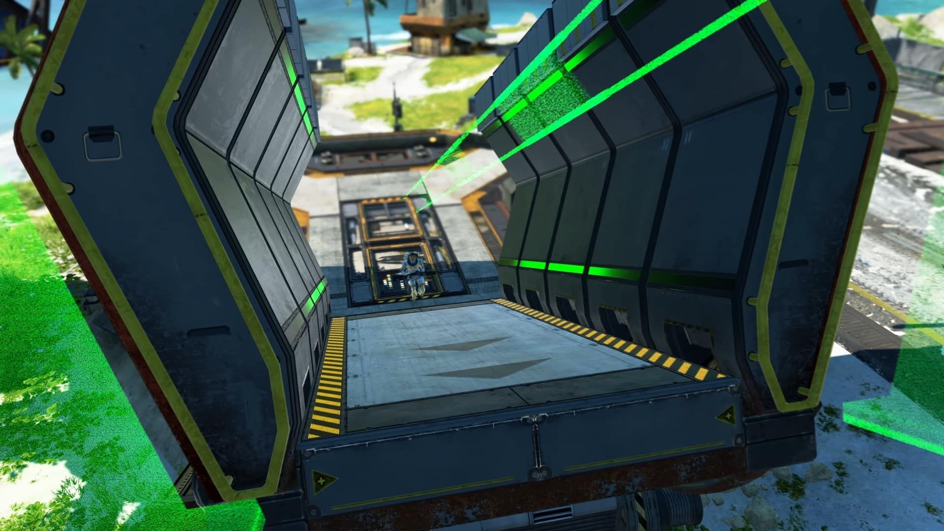 A Gravity Cannon found in the Storm Point map in Apex Legends