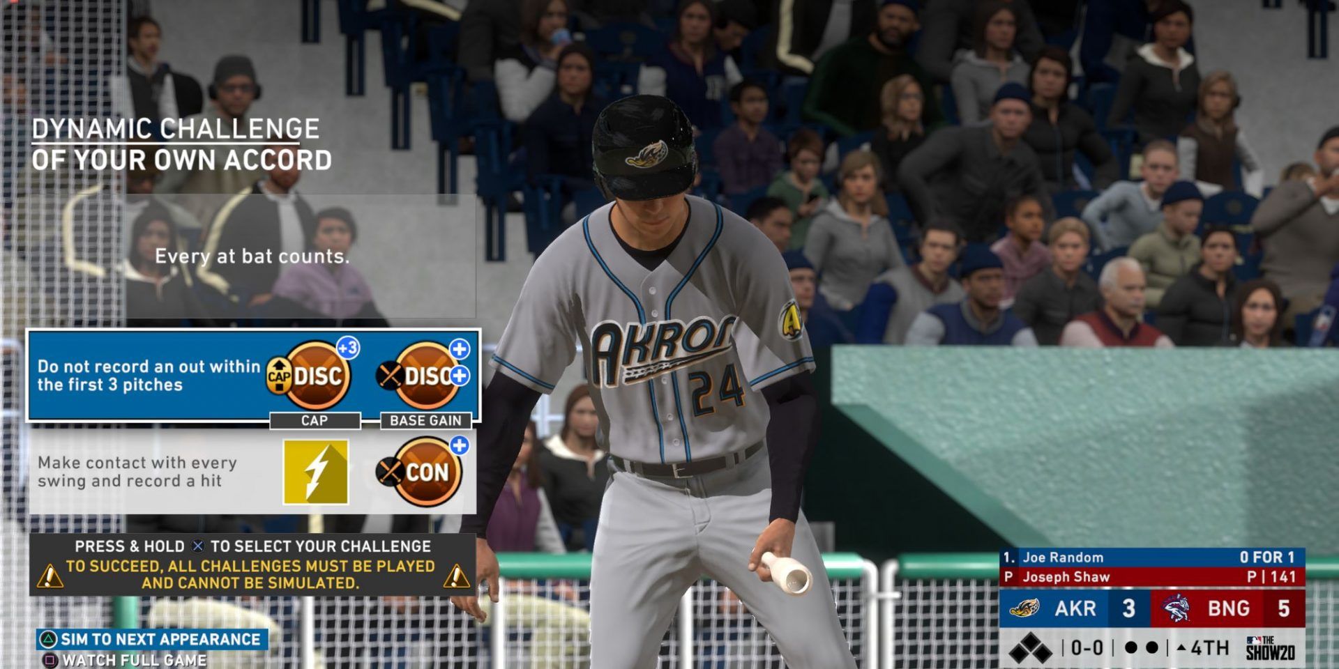 A player for the Akron Rubberducks takes to the plate