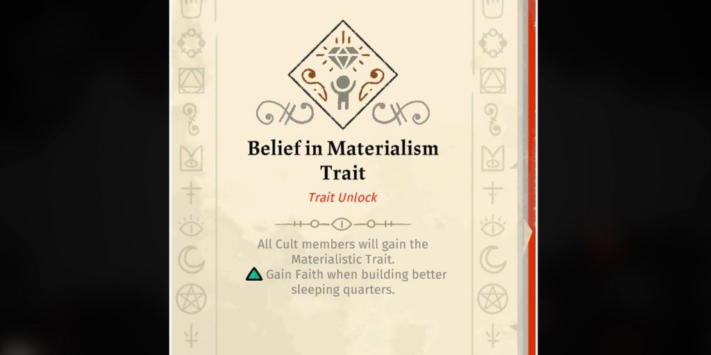 Belief In Materialism In Cult Of The Lamb