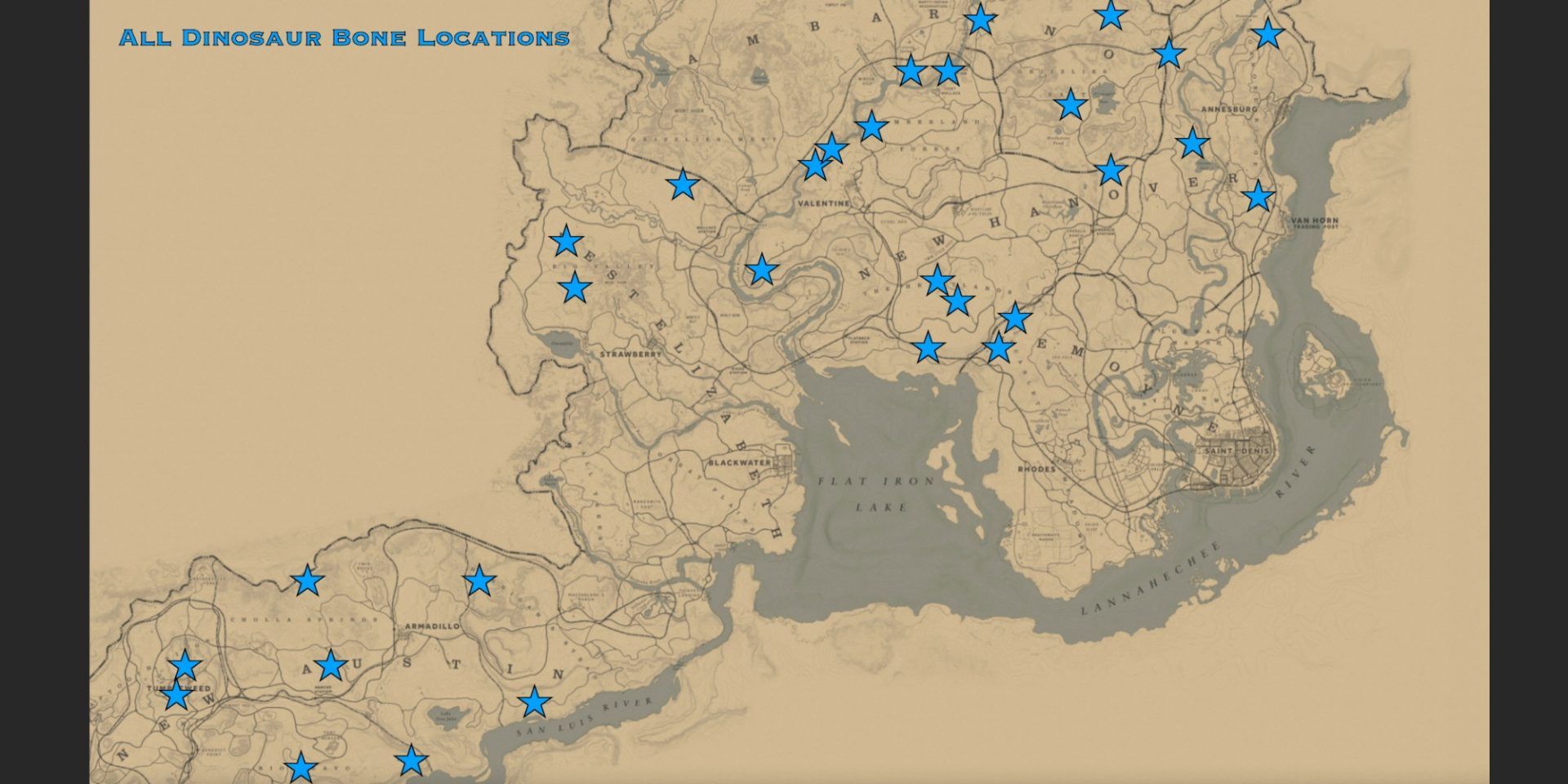 Red Dead Redemption 2 Dinosaur Bone Locations 7569