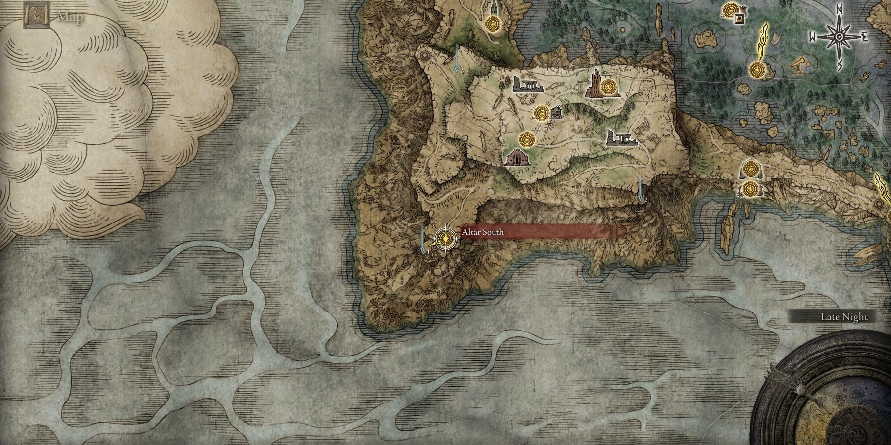 Elden Ring Chelona's Rise Map beast locations