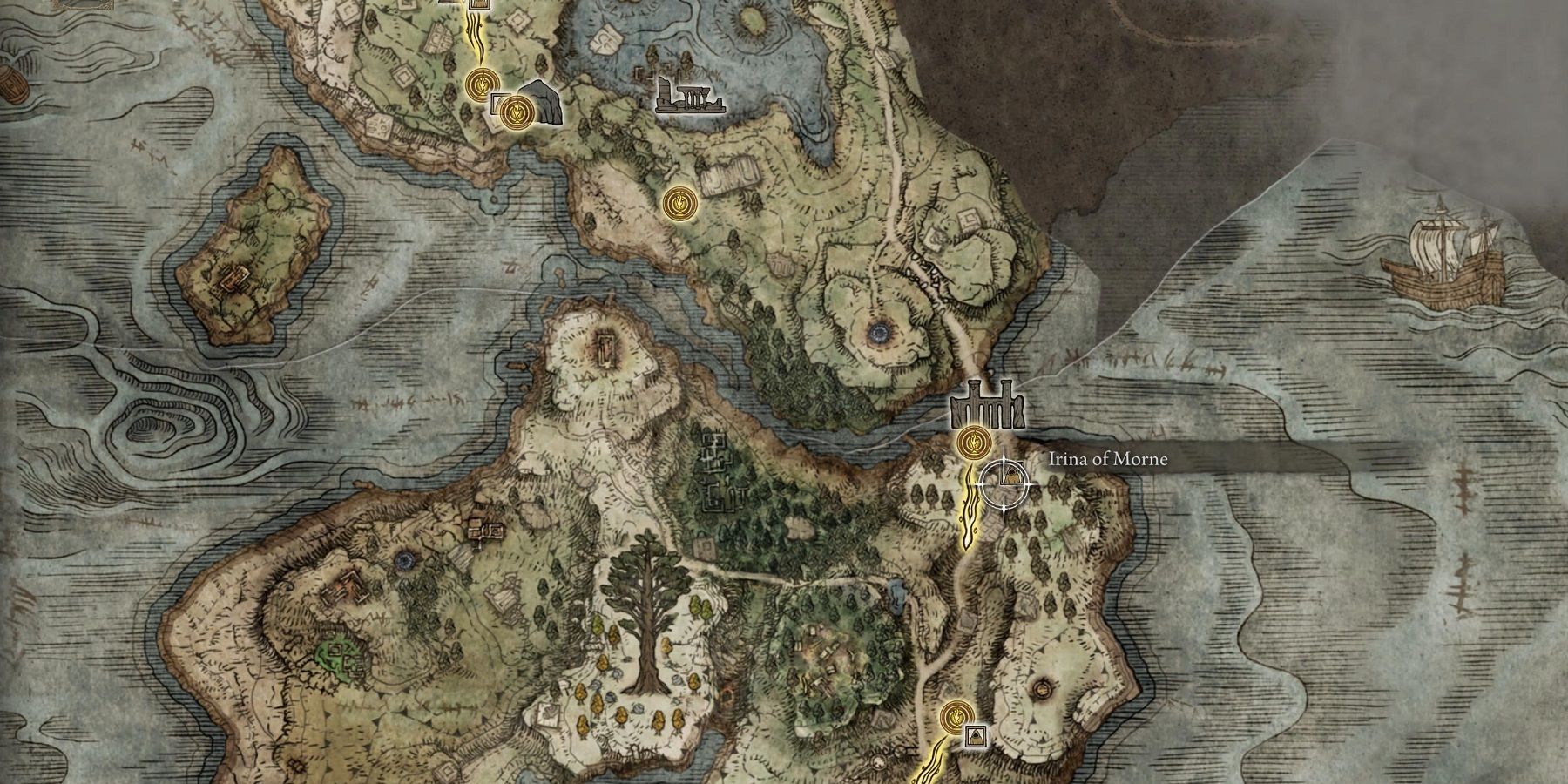 Elden Ring Map location of Irina
