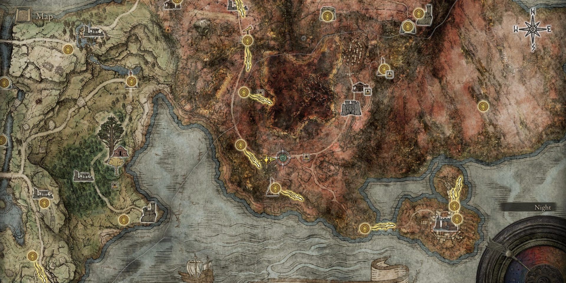 Elden Ring 5th night's cavalry map location