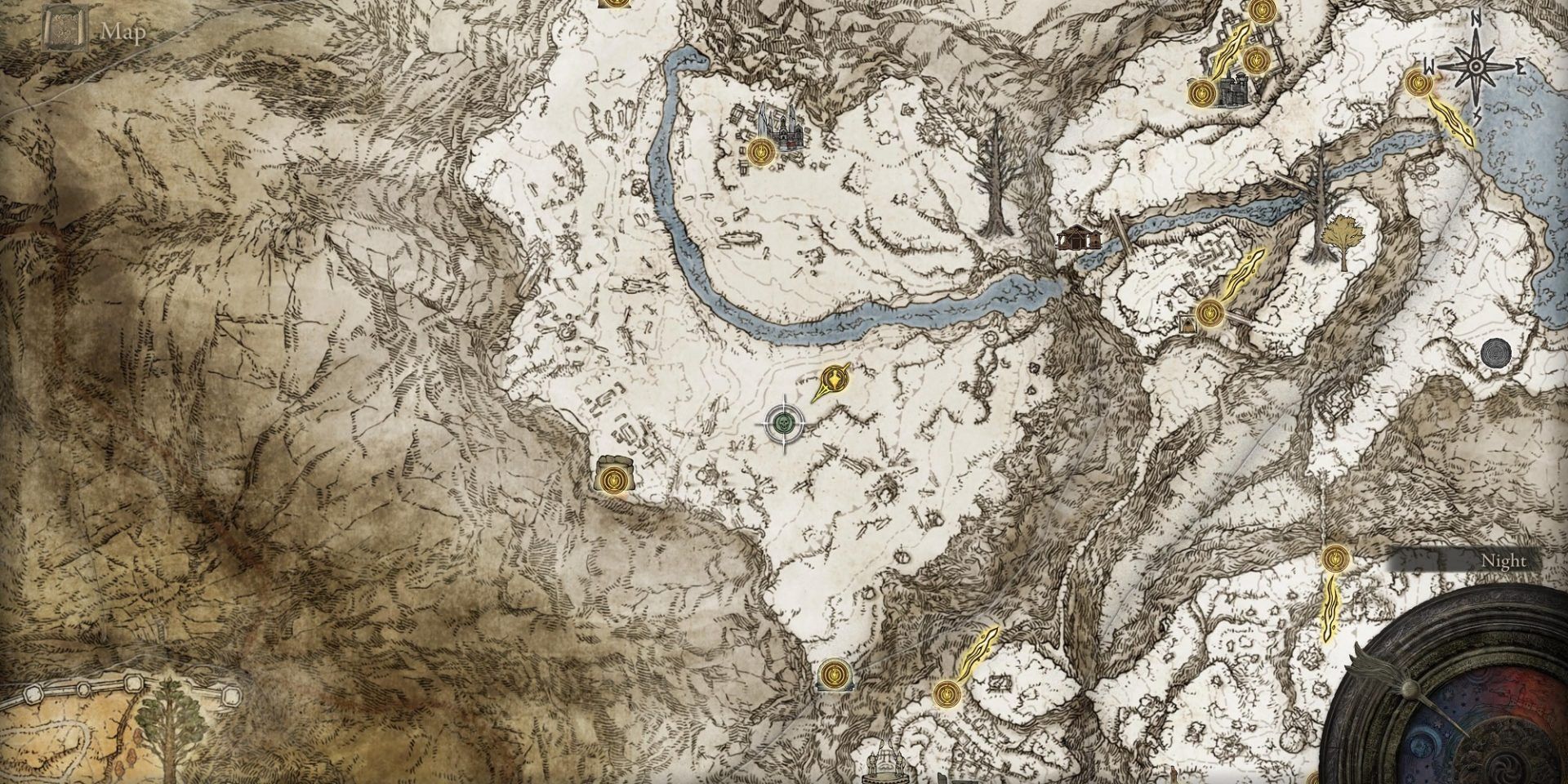 Elden Ring ninth &amp; tenth night's cavalry location map