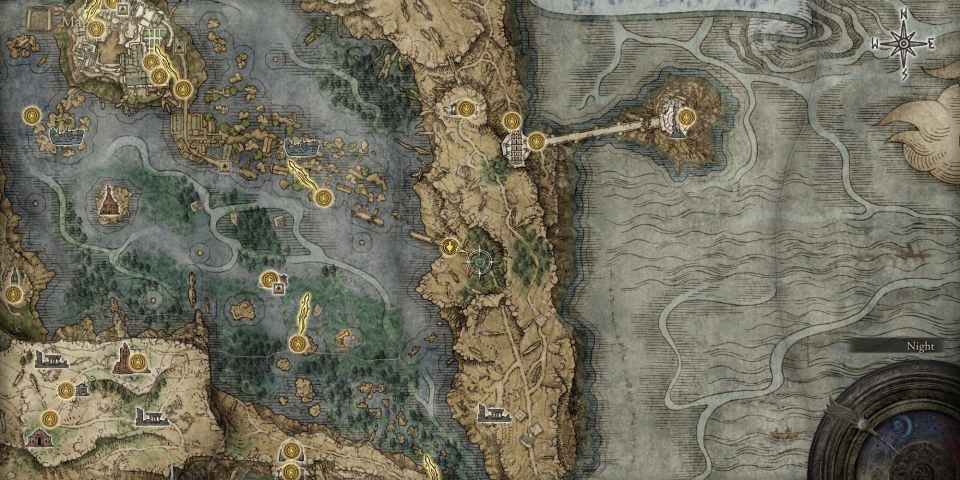 Elden Ring third Night's Cavalry map location