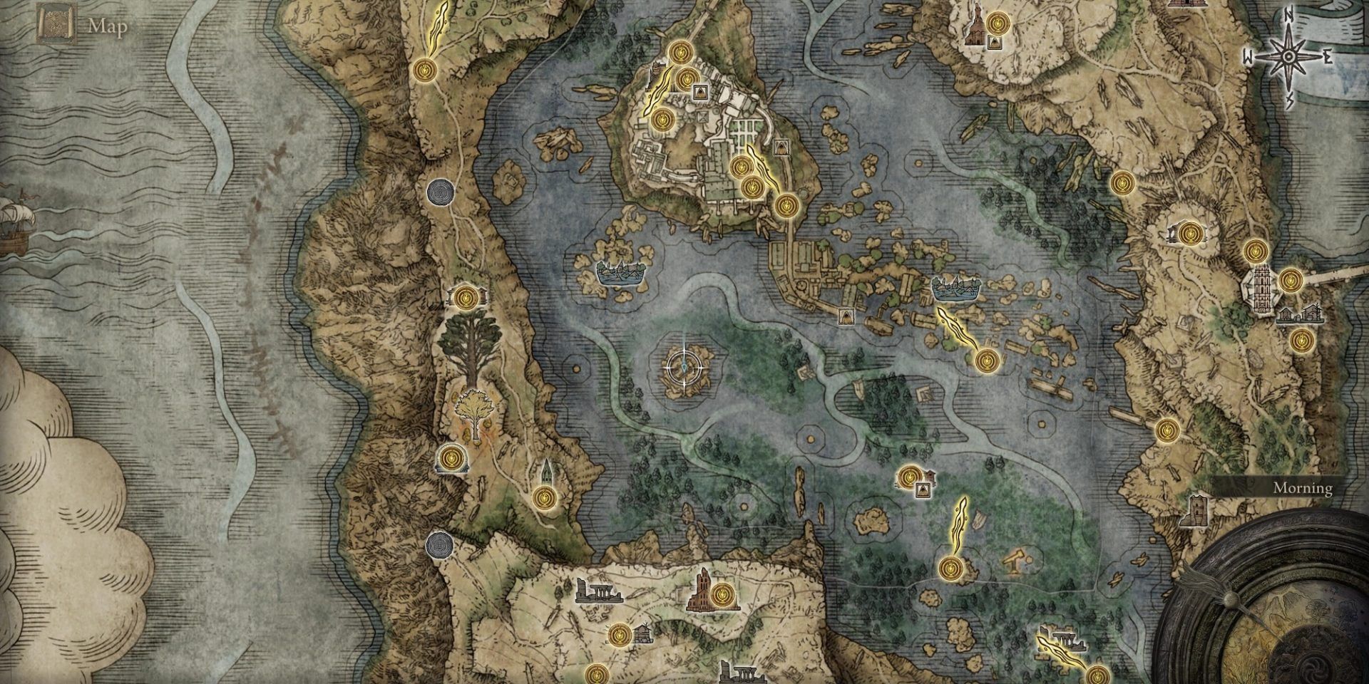 Elden Ring map Liurnia