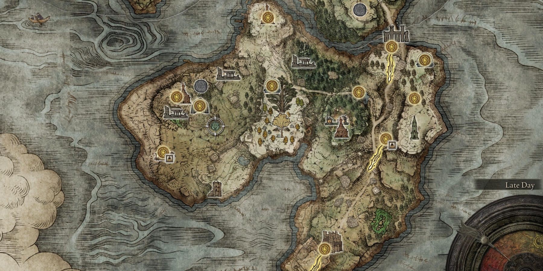 Elden Ring Weeping Peninsula map